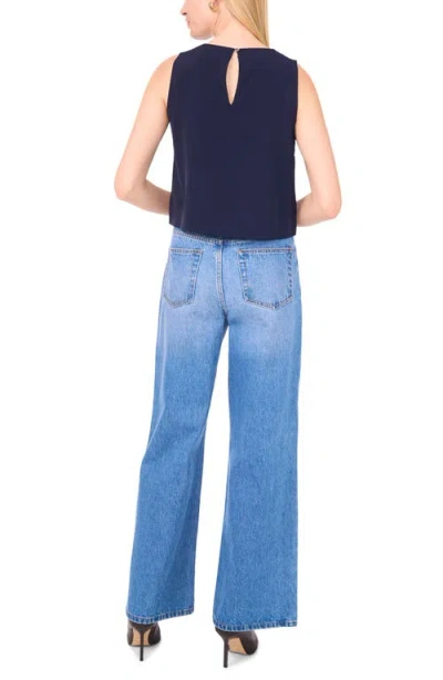 1.state Sleeveless Boxy Twill Top