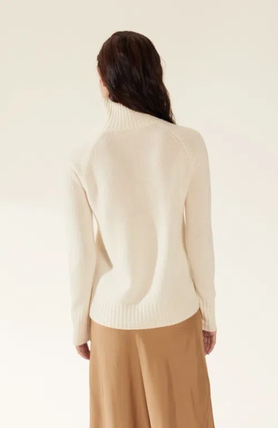 Italic Emma Cashmere Relaxed Turtleneck Sweater In Neutral