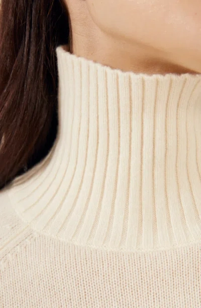 Italic Emma Cashmere Relaxed Turtleneck Sweater In Neutral