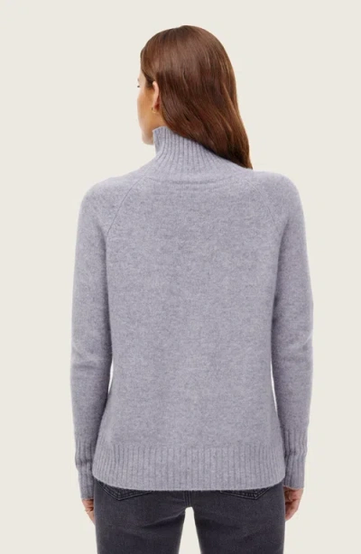 Italic Emma Cashmere Relaxed Turtleneck Sweater In Blue