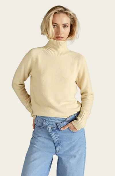 Italic Emma Cashmere Relaxed Turtleneck Sweater In Neutral
