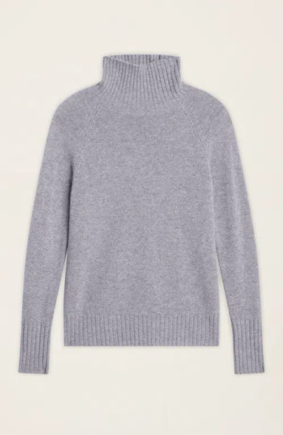Italic Emma Cashmere Relaxed Turtleneck Sweater In Blue