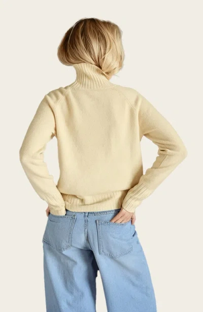 Italic Emma Cashmere Relaxed Turtleneck Sweater In Neutral