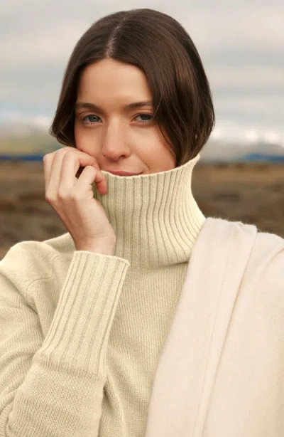 Italic Emma Cashmere Relaxed Turtleneck Sweater In Neutral