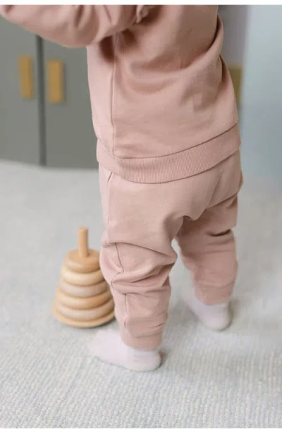 Pehr Organic Cotton French Terry Harem Pants In Pink