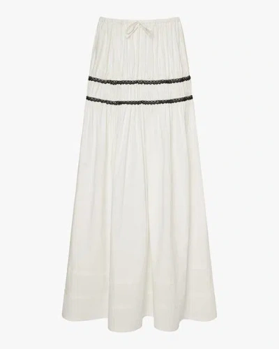 Weworewhat Tiered Midi Skirt In Neutral