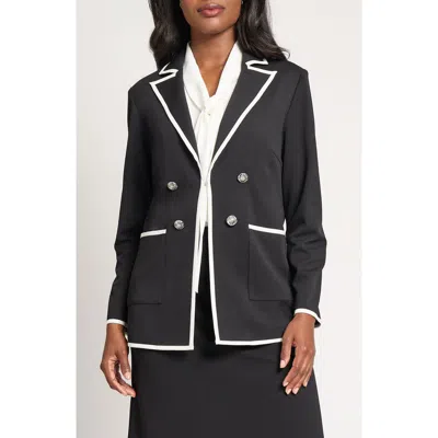Ming Wang Contrast Detail Jacket