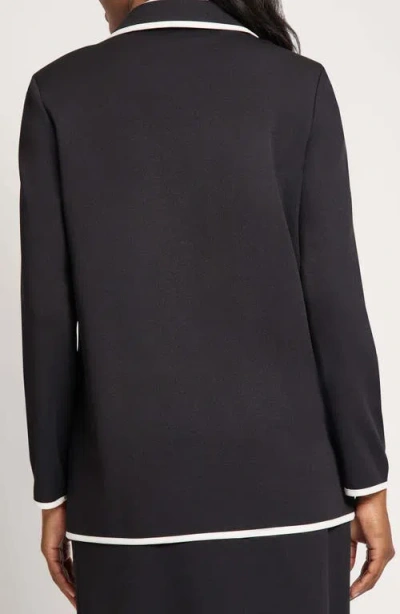 Ming Wang Contrast Detail Jacket