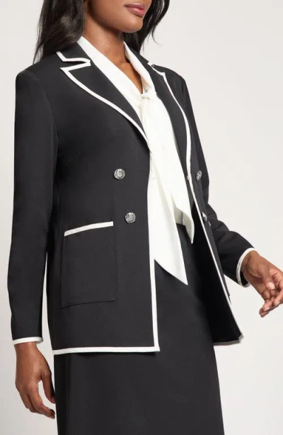 Ming Wang Contrast Detail Jacket