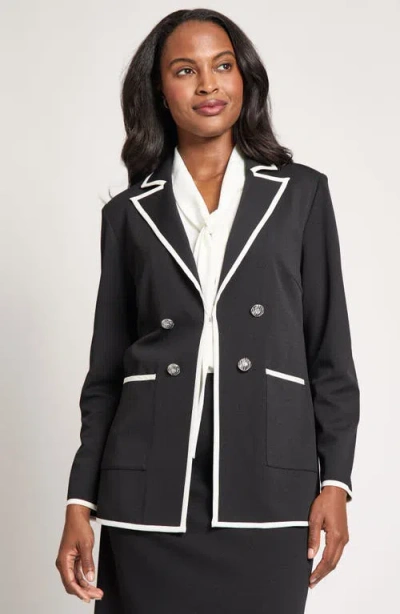 Ming Wang Contrast Detail Jacket