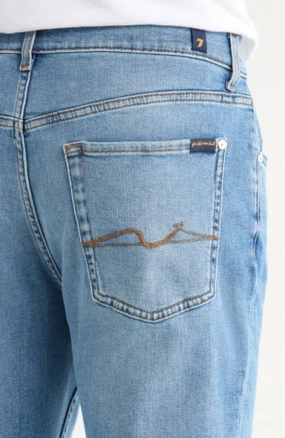 7 For All Mankind The Straight Leg Jeans In Blue
