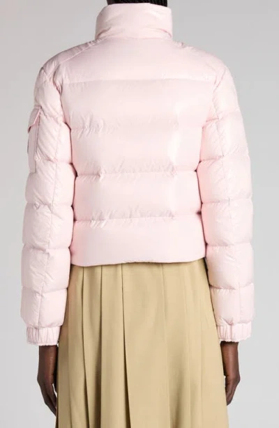 Moncler Thoiry Sparkly Down Puffer Jacket In Pink