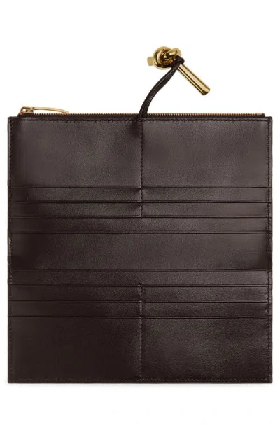 Bottega Veneta Andiamo Intrecciato Leather Slim Long Wallet