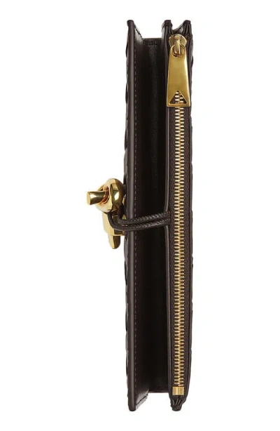 Bottega Veneta Andiamo Intrecciato Leather Slim Long Wallet