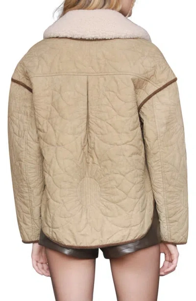 Avec Les Filles Floral Quilted Oversize Jacket