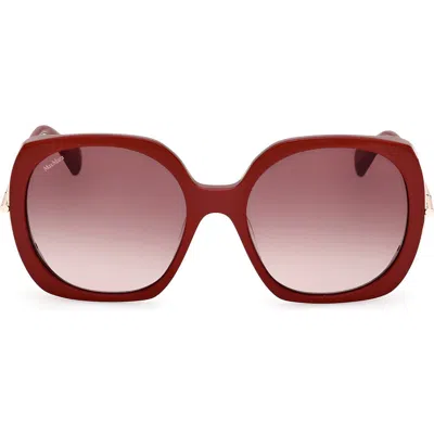 Max Mara Malibu 58mm Gradient Butterfly Sunglasses