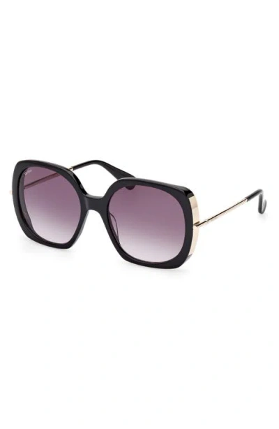 Max Mara Malibu 58mm Gradient Butterfly Sunglasses