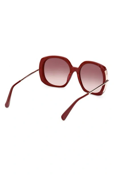 Max Mara Malibu 58mm Gradient Butterfly Sunglasses