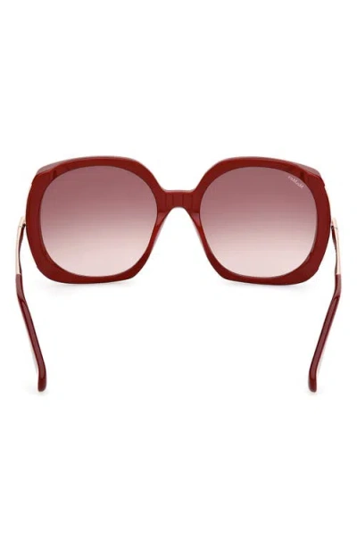 Max Mara Malibu 58mm Gradient Butterfly Sunglasses