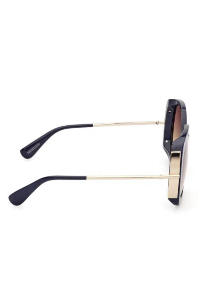 Max Mara Malibu 58mm Gradient Butterfly Sunglasses