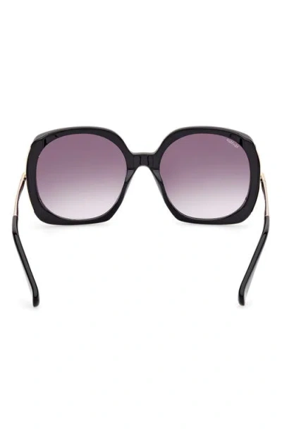 Max Mara Malibu 58mm Gradient Butterfly Sunglasses