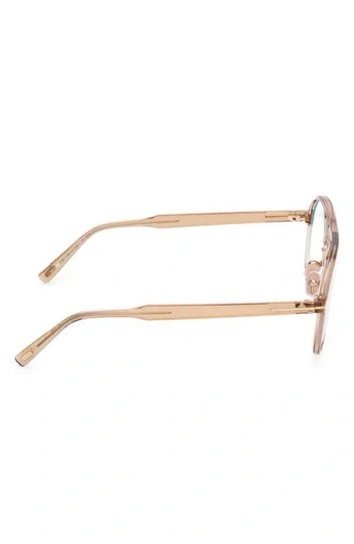 Tom Ford 57mm Pilot Blue Light Blocking Optical Glasses