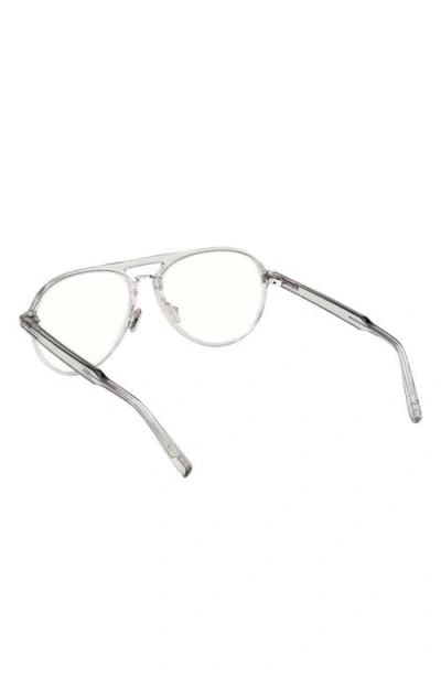 Tom Ford 57mm Pilot Blue Light Blocking Optical Glasses