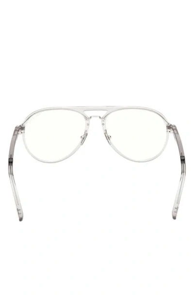 Tom Ford 57mm Pilot Blue Light Blocking Optical Glasses