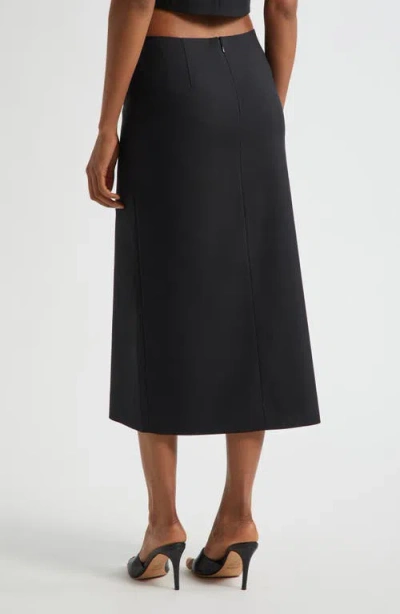 L Agence L'agence Febe Tuxedo Pencil Skirt In Black