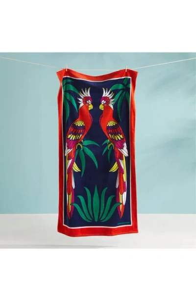 Jonathan Adler Parrots Beach Towel In Multi