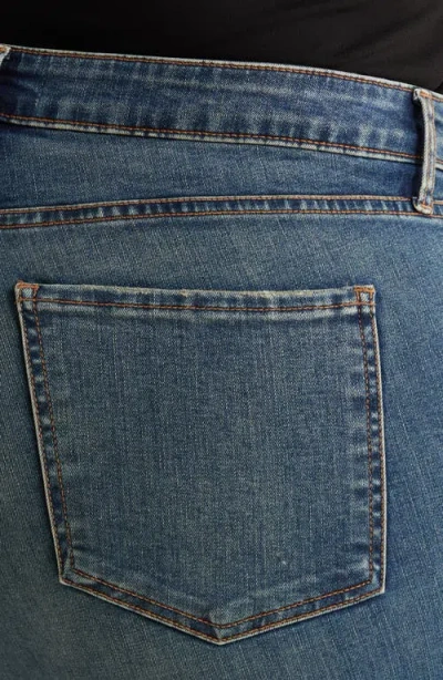 Kut From The Kloth Raw Hem High Waist Ankle Culotte Jeans In Blue