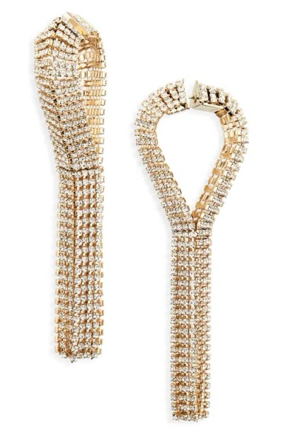 Rabanne Crystal Chain Fringe Earrings