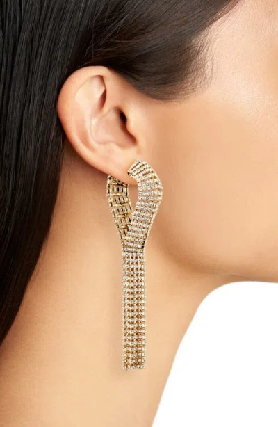 Rabanne Crystal Chain Fringe Earrings