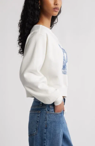 Bp. Off The Shoulder Crop Graphic Sweatshirt