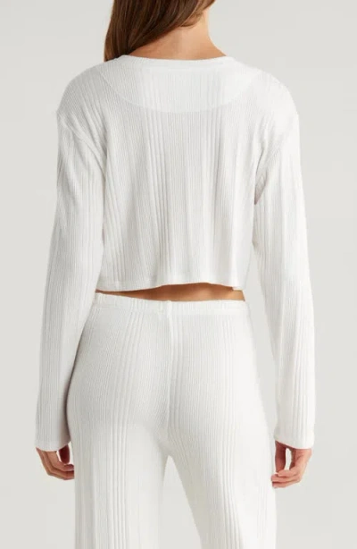 Andine Maeve Palermo Rib Crop Top In White