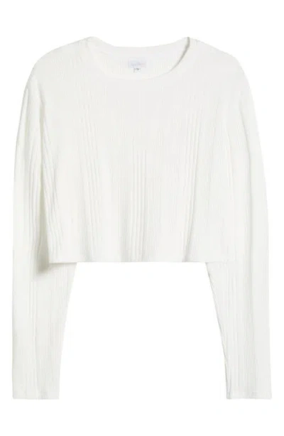 Andine Maeve Palermo Rib Crop Top In White