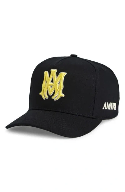 Amiri Ma Outline Logo Cotton Baseball Cap