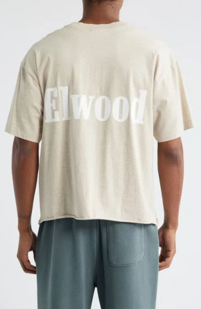 Elwood Trademark Oversize Core Graphic T-shirt In Neutral