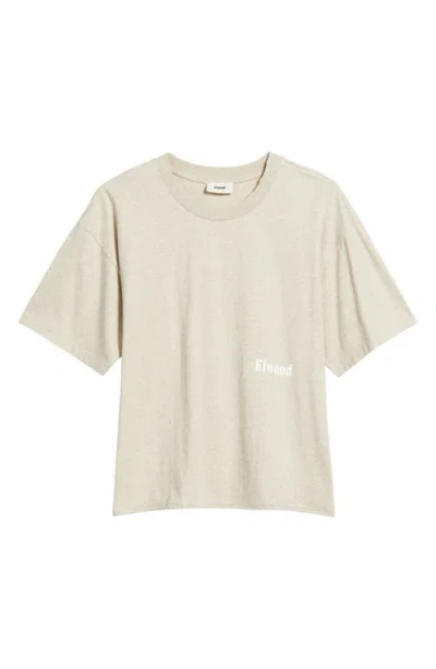 Elwood Trademark Oversize Core Graphic T-shirt In Neutral