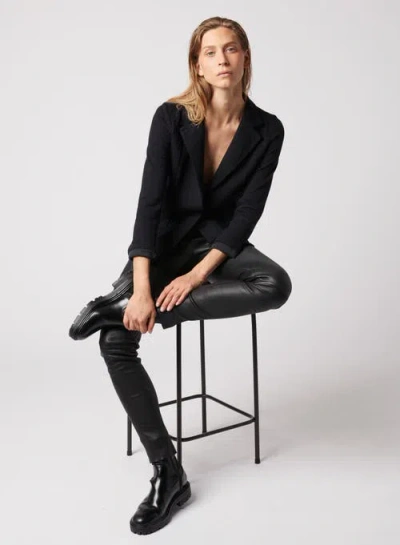Majestic Filatures Cotton Cashmere Double Face One Button Blazer