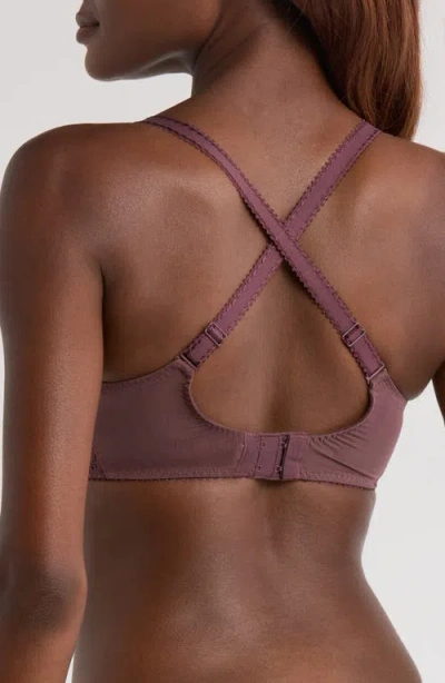 Simone Perele Embleme 3d Molded Underwire Bra In Burgundy