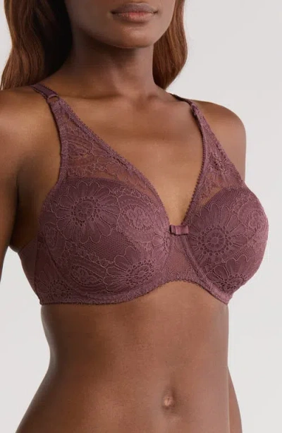 Simone Perele Embleme 3d Molded Underwire Bra In Burgundy