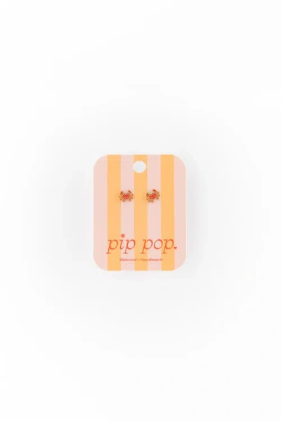 Pip Pop Crab Stud Earrings
