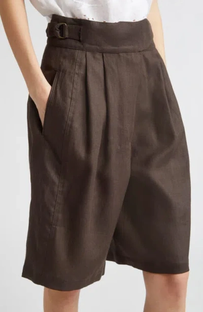 Bode Smith Linen Bermuda Shorts