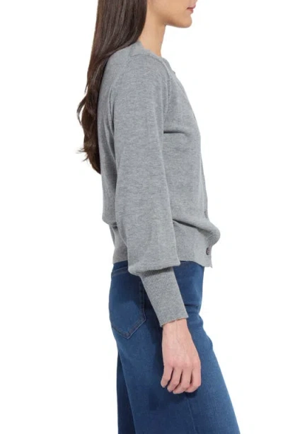 Lyssé Lysse Cosette Merino Wool Cardigan In Gray
