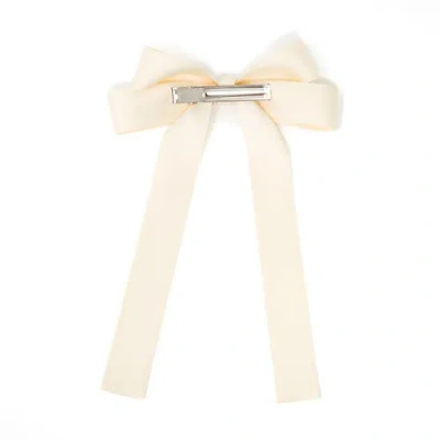 Puttisu Classic Long Ribbon Bow Clip