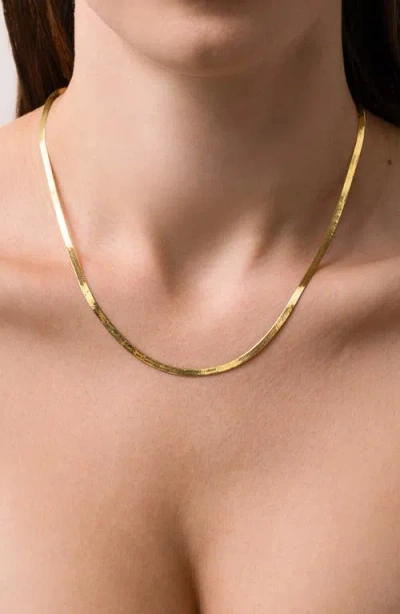 Bony Levy 14k Gold Herringbone Chain Necklace