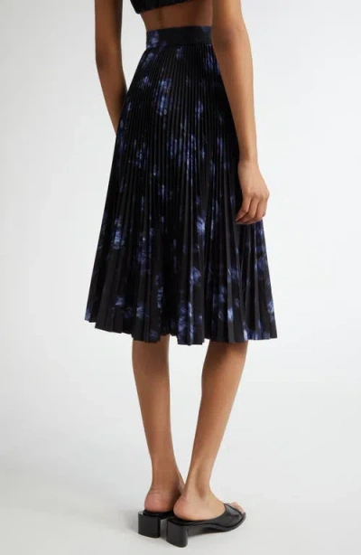 Michael Kors Collection Pleated Circle Skirt In Multi
