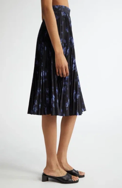 Michael Kors Collection Pleated Circle Skirt In Multi
