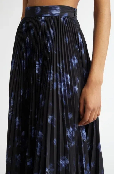 Michael Kors Collection Pleated Circle Skirt In Multi